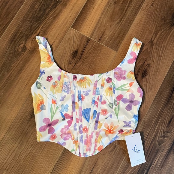 ✨floral corset top✨ - Picture 1 of 2
